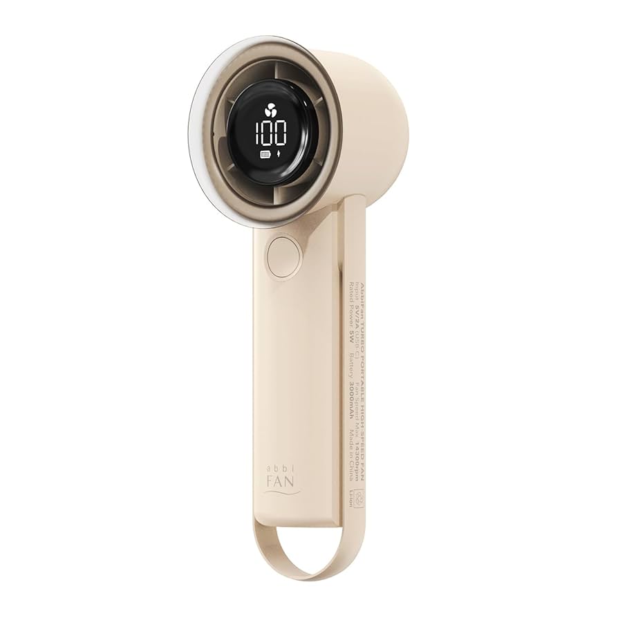 Amazon.co.jp: abbiFan Turbo ポータブル扇風機 ハンディファン
